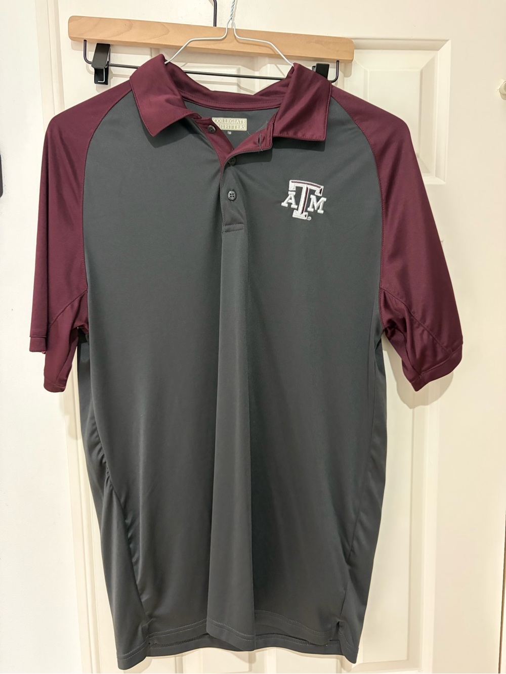 Texas A&M Maroon & Gray Performance Polo